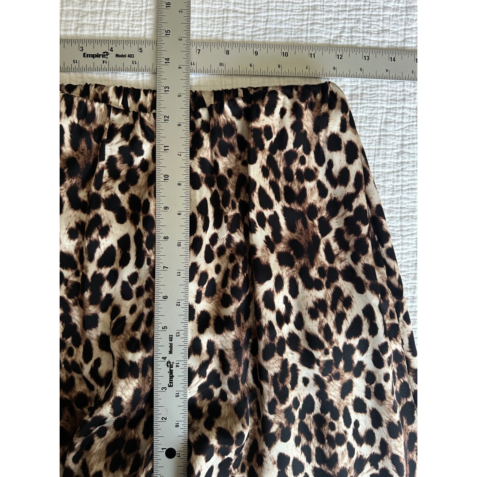 Nwt Jaki London Helena Elastic Waist Satin Trousers Leopard Print Xs — image 5 of 8